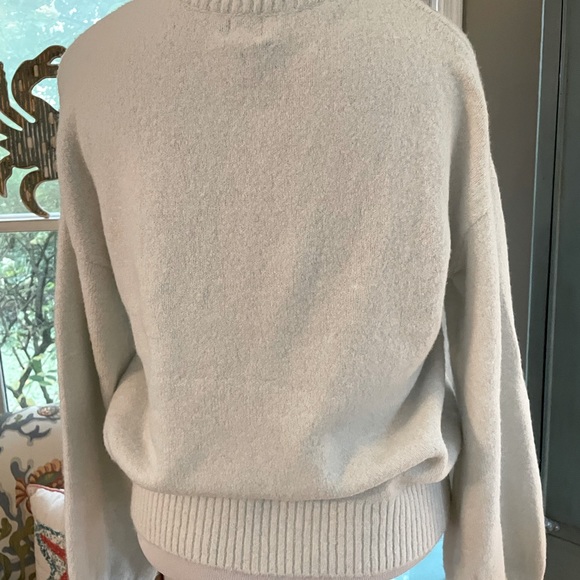 Large cream sweater by A New Day with pearls and beads. Very warm - Picture 7 of 9
